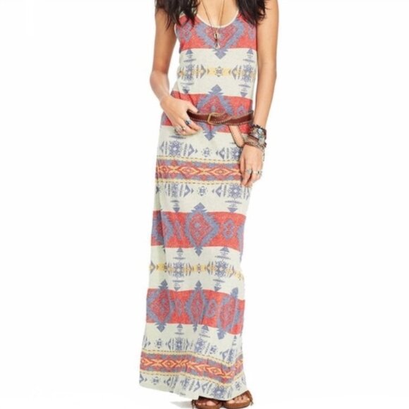 Denim & Supply Ralph Lauren Aztec Western Sleeveless Tank Maxi Dress Size S - Picture 6 of 6